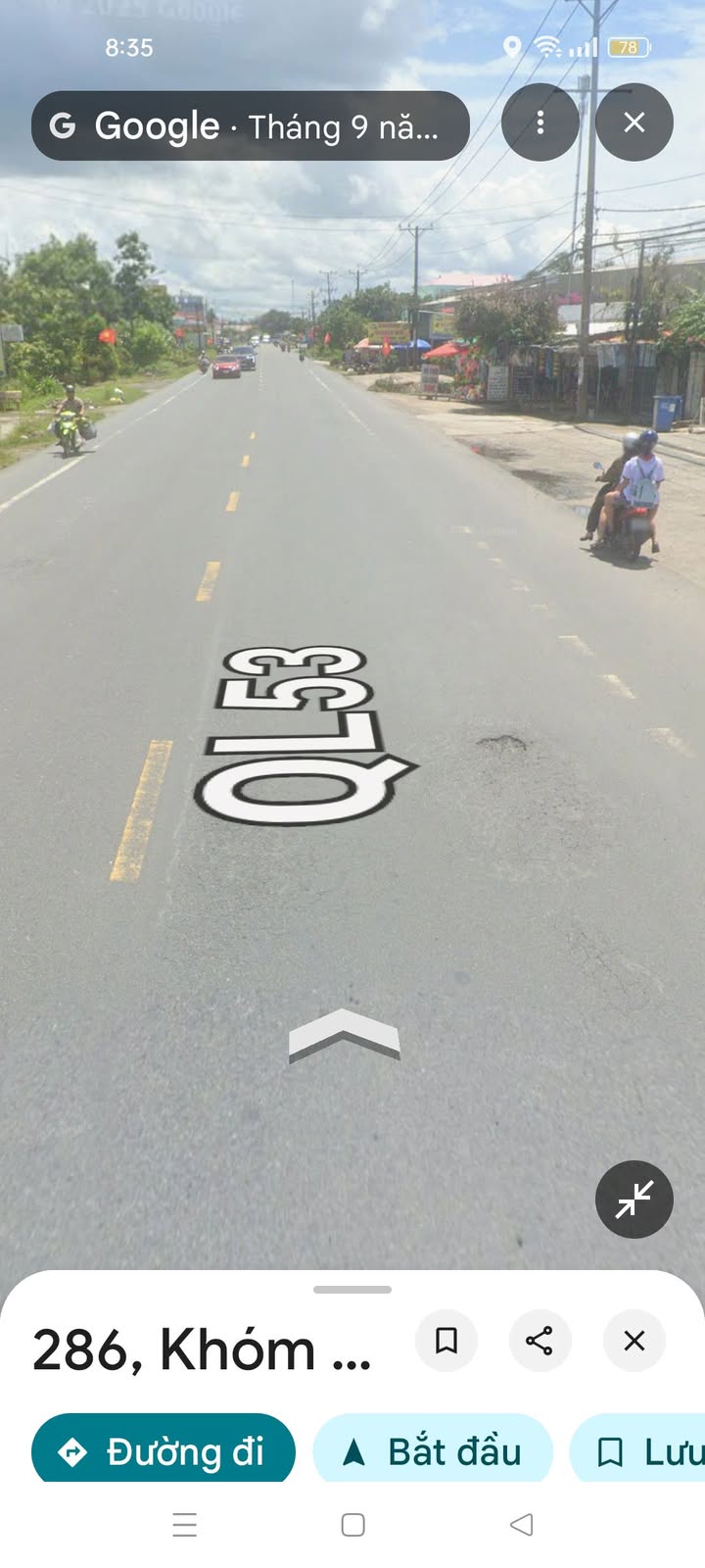 Bán mặt tiền đường QL53 Huyện Long Hồ 1020m² - Cơ hội đầu tư hấp dẫn!