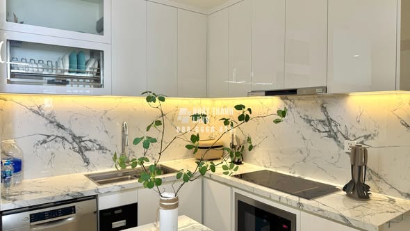 Căn hộ 2PN 2WC Vinhomes Grand Park 68m² giá 14 triệu - Đầy đủ nội thất, view hồ bơi