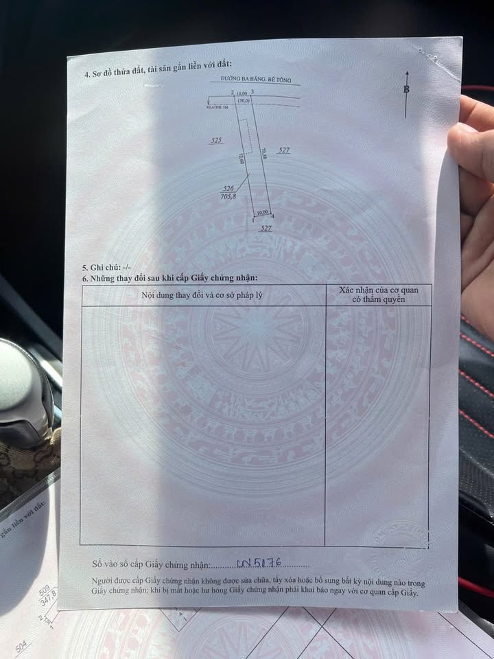 Đất thổ cư 480m² tại DH507, Phú Giáo - Giá chỉ 1 tỷ VND, vị trí đẹp lý tưởng!