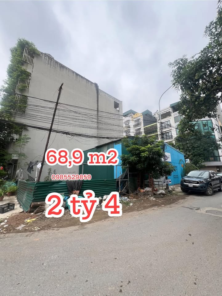 Đất lô góc Trịnh Văn Bô, Nam Từ Liêm 68.9m² giá 2.4 tỷ - Cần nhượng gấp!