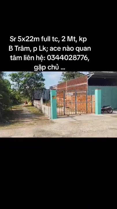 Đất nền Bầu Trâm, Tân Uyên 110m² giá 1.25 tỷ - Góc 2 mặt tiền cực đẹp!