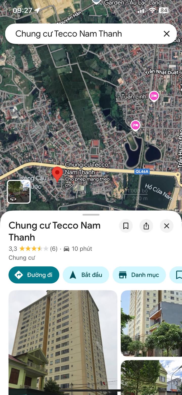 Căn hộ Tecco Nam Thanh 68m² giá 5 triệu - Căn góc view đẹp, vào ở ngay!
