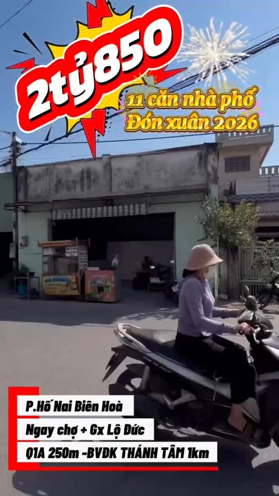 Nhà phố Lê Ngô Cát, Biên Hòa 62m² giá chỉ 2.85 tỷ - Đón xuân an cư lộc phát!