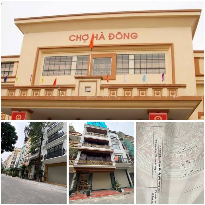 Nhà phố kinh doanh mặt tiền 6m, 72m² gần chợ Hà Đông - Giá đầu tư hấp dẫn!