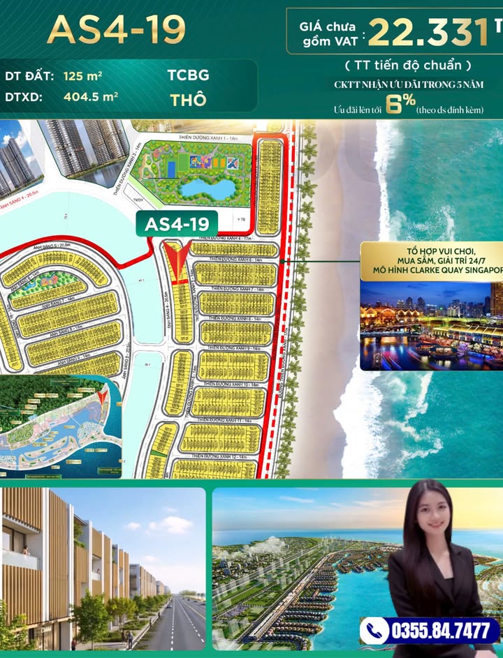 Shophouse AS4-19 Phường Kim Liên 125m² giá 22.33 tỷ - Vị trí đắc địa cho kinh doanh 24/7!