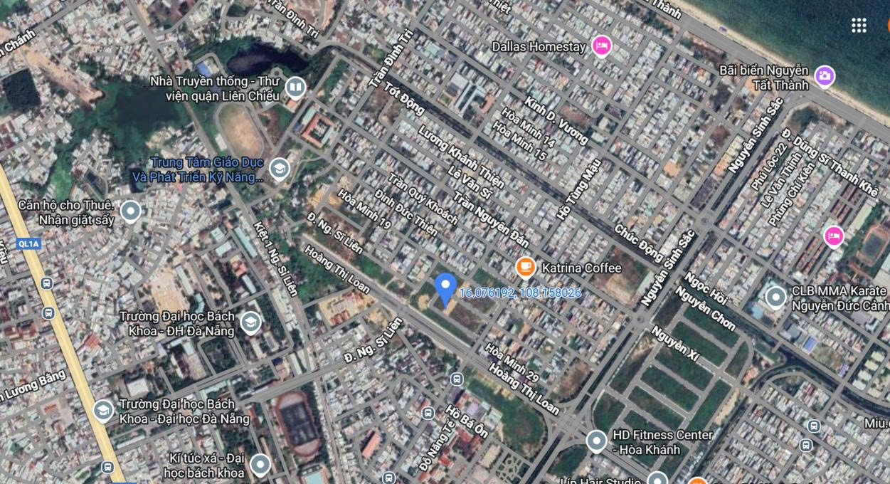 Nhà 4 tầng mặt tiền Hồ Tùng Mậu, Liên Chiểu, Đà Nẵng – Giá 13 tỷ, Đầu tư lý tưởng!