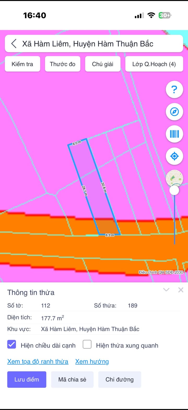 Đất thổ cư xã Hàm Liêm 177m² giá 900 triệu - Cơ hội đầu tư tuyệt vời!