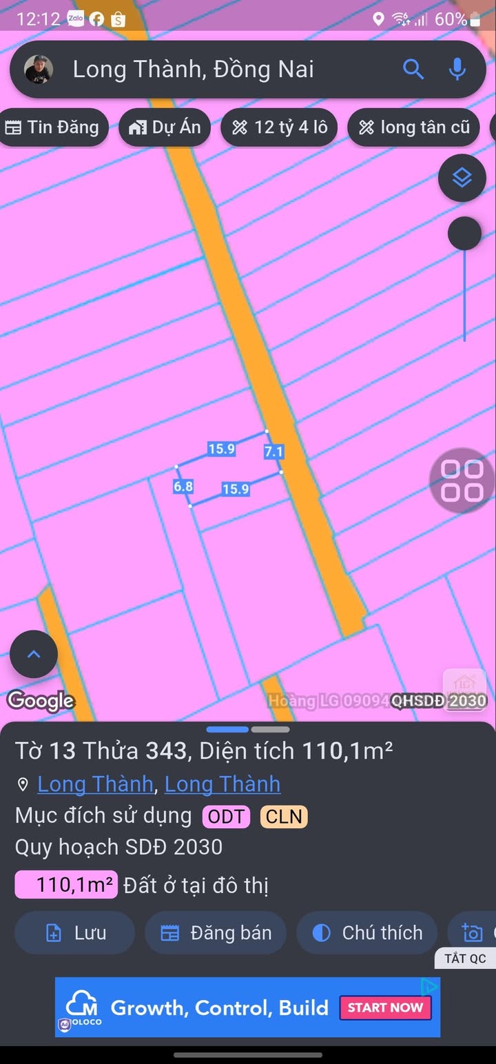 Lô đất 110m² tại Hà Quy Giáp, Long Thành - Giá đầu tư hấp dẫn!