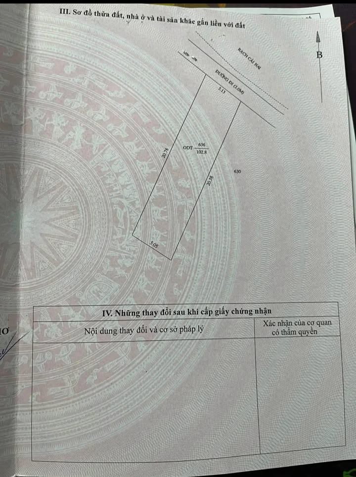 Đất nền Rạch Cái Nai - Cái Răng - 102m² - Pháp lý đầy đủ, giá tốt!