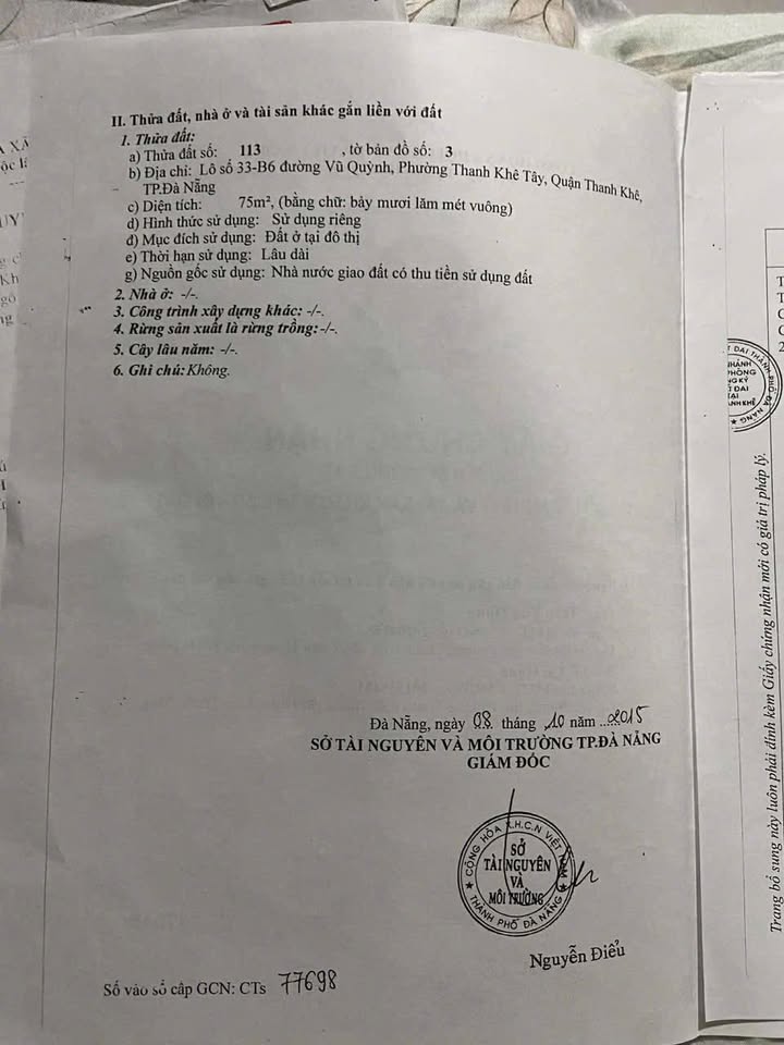Đất đẹp 75m² tại Đà Nẵng giá 6.05 tỷ - Tặng nhà gác đúc gỗ sát biển!