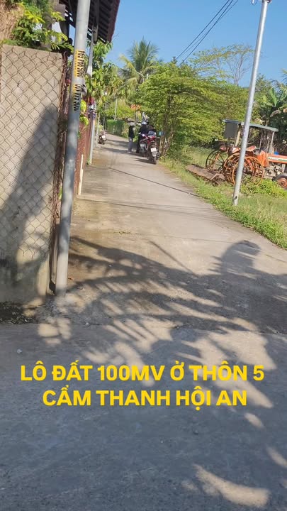 Đất nền thôn 5 Cẩm Thanh - Hội An 100m² - Giá thỏa thuận hấp dẫn!