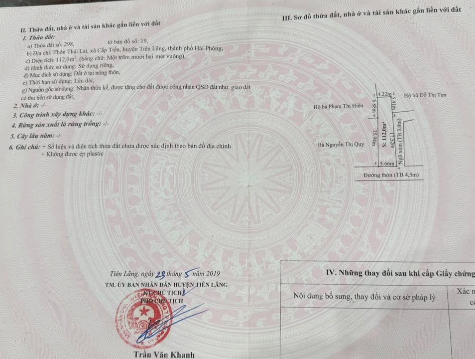 Nhà tại Tiên Thanh, Tiên Lãng 120m² giá chỉ hơn 1 tỷ - Cơ hội hiếm có!