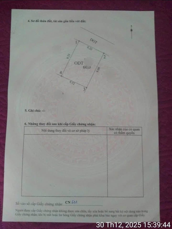 Đất thổ cư Đại Lai 2 Phú Xuân 60m² giá 1.6 tỷ - Mặt tiền rộng, ô tô vào tận nơi!