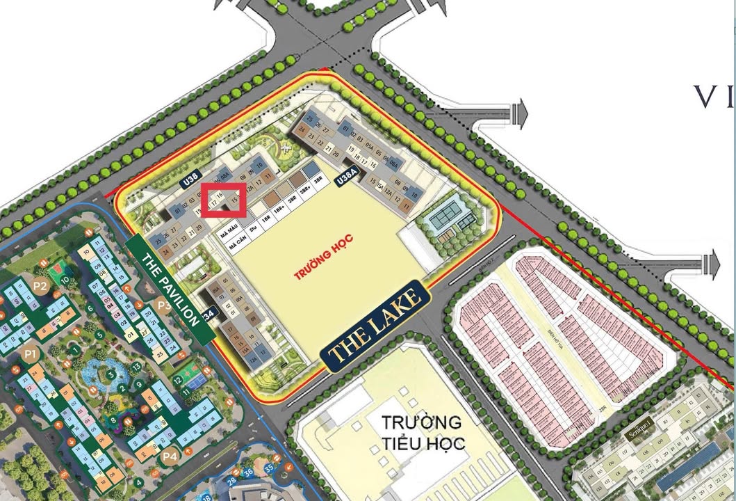 Căn hộ Mas Lakeside U38 40m² giá 3.7 tỷ - View biệt thự biển hồ tuyệt đẹp!