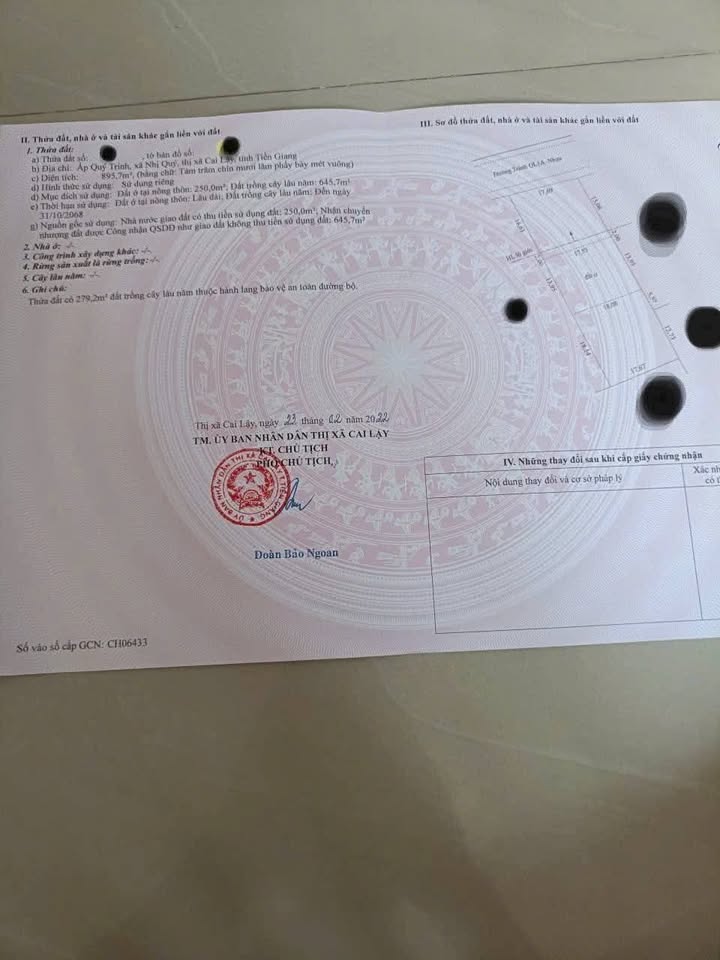 Đất nền mặt tiền Đường Tránh Thị Xã Cai Lậy 850m² giá 5.8 tỷ - Cơ hội đầu tư tuyệt vời!