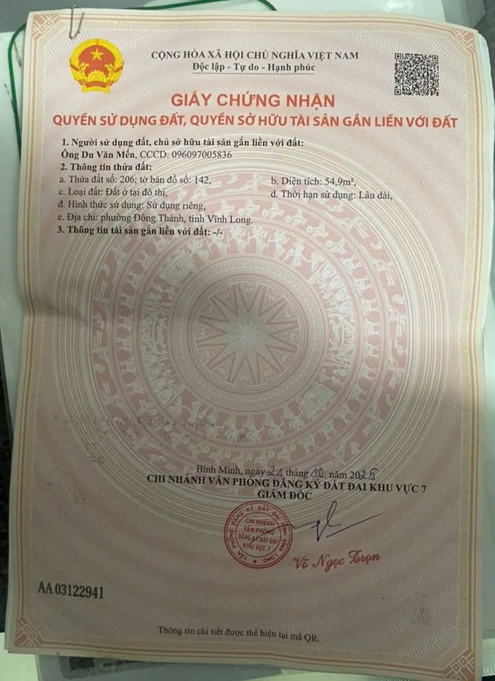 Đất nền đẹp tại đường UBND phường Đông Thành mới, 100m² giá chỉ 450 triệu - Cơ hội đầu tư hấp dẫn!