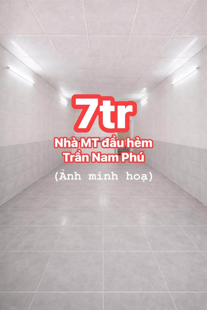 Cho thuê mặt bằng hẻm Trần Nam Phú 52m² giá 7 triệu - Diện tích rộng rãi, kinh doanh sầm uất!