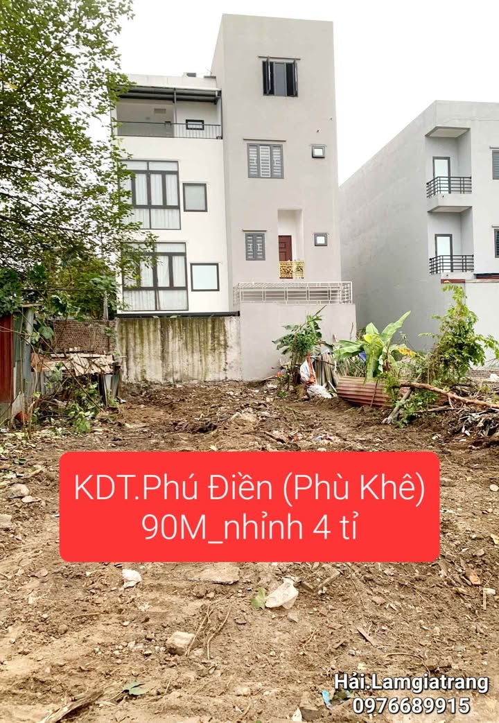 Đất phân lô 90m² KĐT Phú Điền, Từ Sơn giá chỉ 4 tỷ - Đầu tư sinh lời ngay!