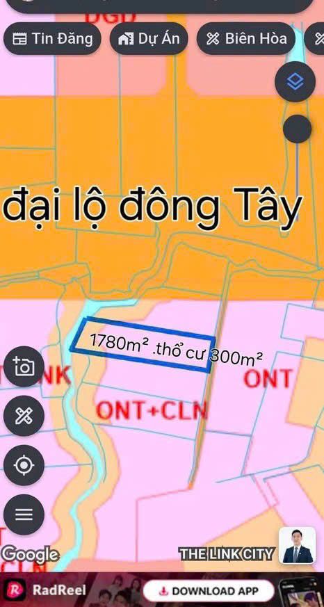 Đất nền Giang Điền 1780m² giá 3 tỷ - Tiềm năng tăng giá cao!