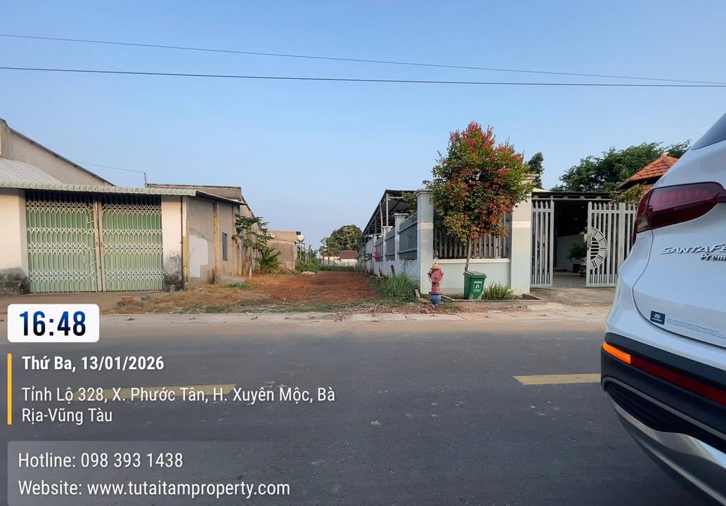 Bán Đất 228m² Gần Ngã Tư Đường Nhựa, Xã Hồ Tràm, Giá 1.9 Tỷ - Đầu Tư Lợi Nhuận Cao!