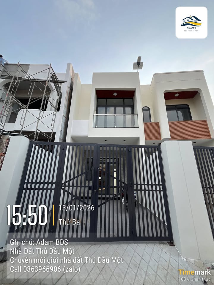 Nhà phố Phú Mỹ Thủ Dầu Một 42.5m² giá 3.38 tỷ - Thiết kế hiện đại, 2 mặt tiền