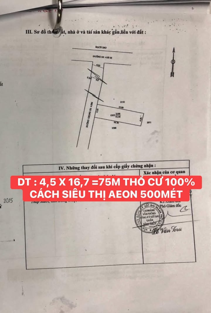 Đất nền Phường 1, Quận 6, 75m² giá 1.5 tỷ - Thổ cư 100%, vị trí đắc địa!