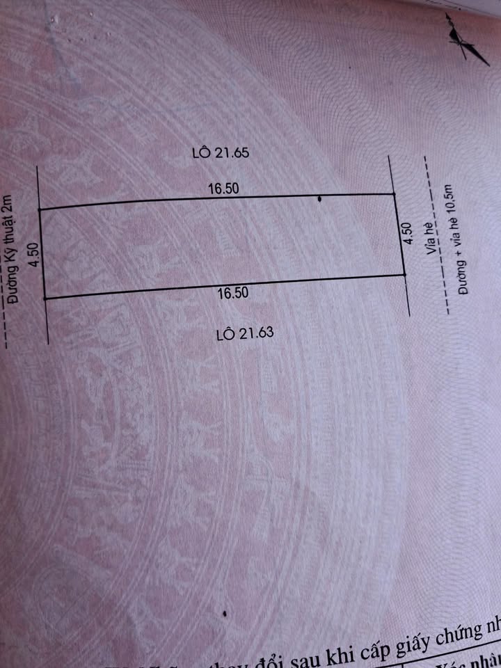 Đất nền Khu Đô Thị Vạn Lộc Hải Dương 74.25m² giá 3.x tỷ - View vườn hoa thoáng mát!