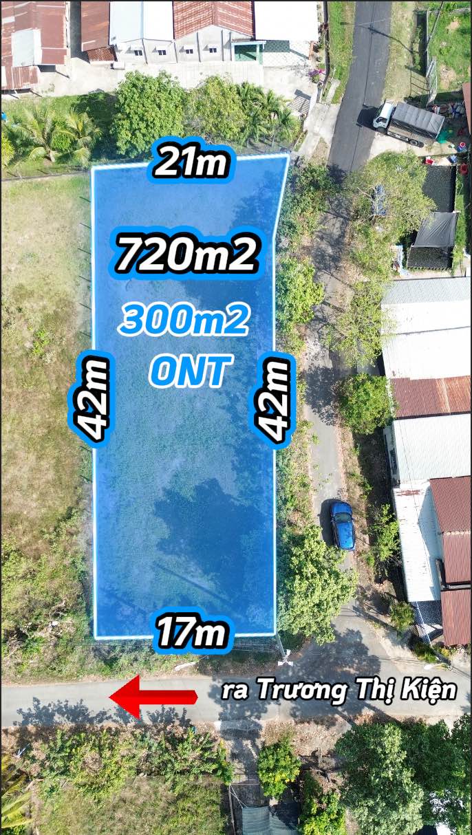 Đất 2 Mặt Tiền Trương Thị Kiện, Xã Thái Mỹ 720m² giá 4.5 tỷ - Cơ hội đầu tư lý tưởng!