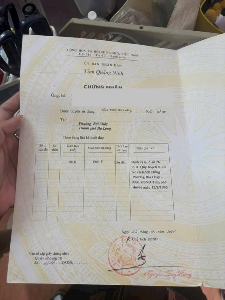 Đất nền Ao Cá Cái Dăm Bãi Cháy 60m² giá 4.6 tỷ - Sổ đỏ chính chủ!