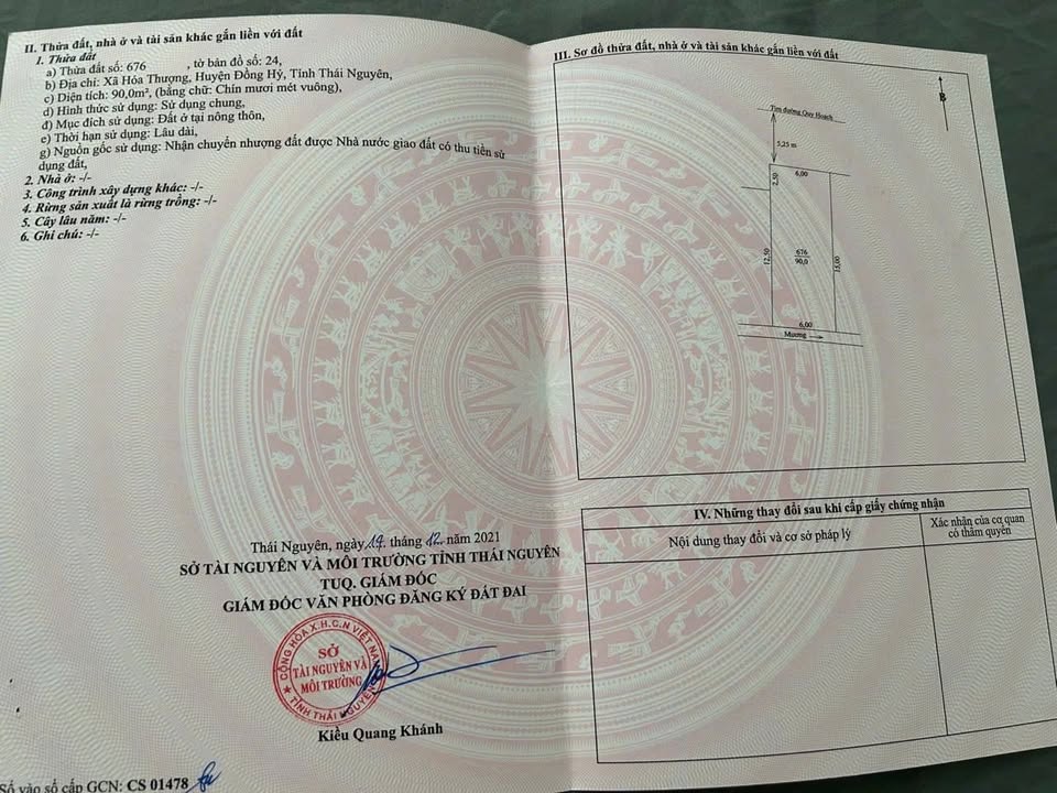 Đất thổ cư xã Hóa Thượng 90m² giá 1 tỷ - Đầu tư sinh lời ngay!