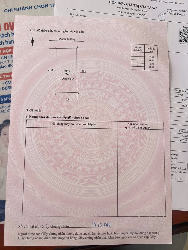 Đất thổ cư KP1, Phường Minh Hưng 50m² giá chỉ 600 triệu - Cơ hội hiếm có!