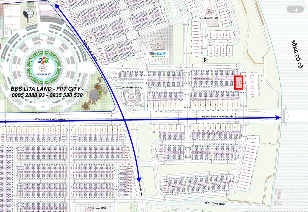 Đất dự án FPT City Đà Nẵng 165m² giá 13 tỷ - Lô góc 2 mặt tiền siêu đẹp!