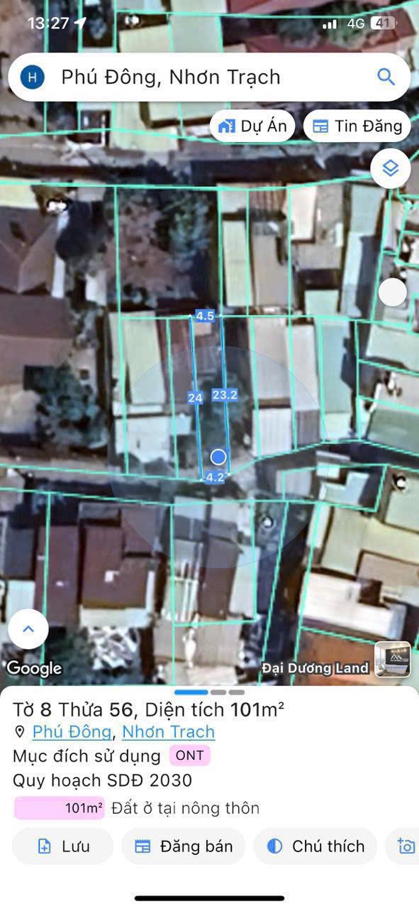 Đất nền Khu Dân Cư Phú Đông Nhơn Trạch 101m² giá 2.35 tỷ - Nở hậu, vị trí đẹp!