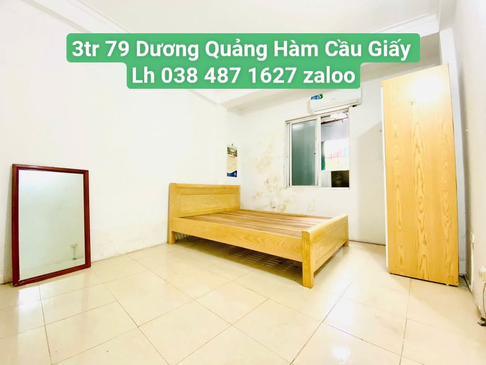 Phòng trọ tại 79 Dương Quảng Hàm, Cầu Giấy 3 triệu - Khép kín thoáng mát!