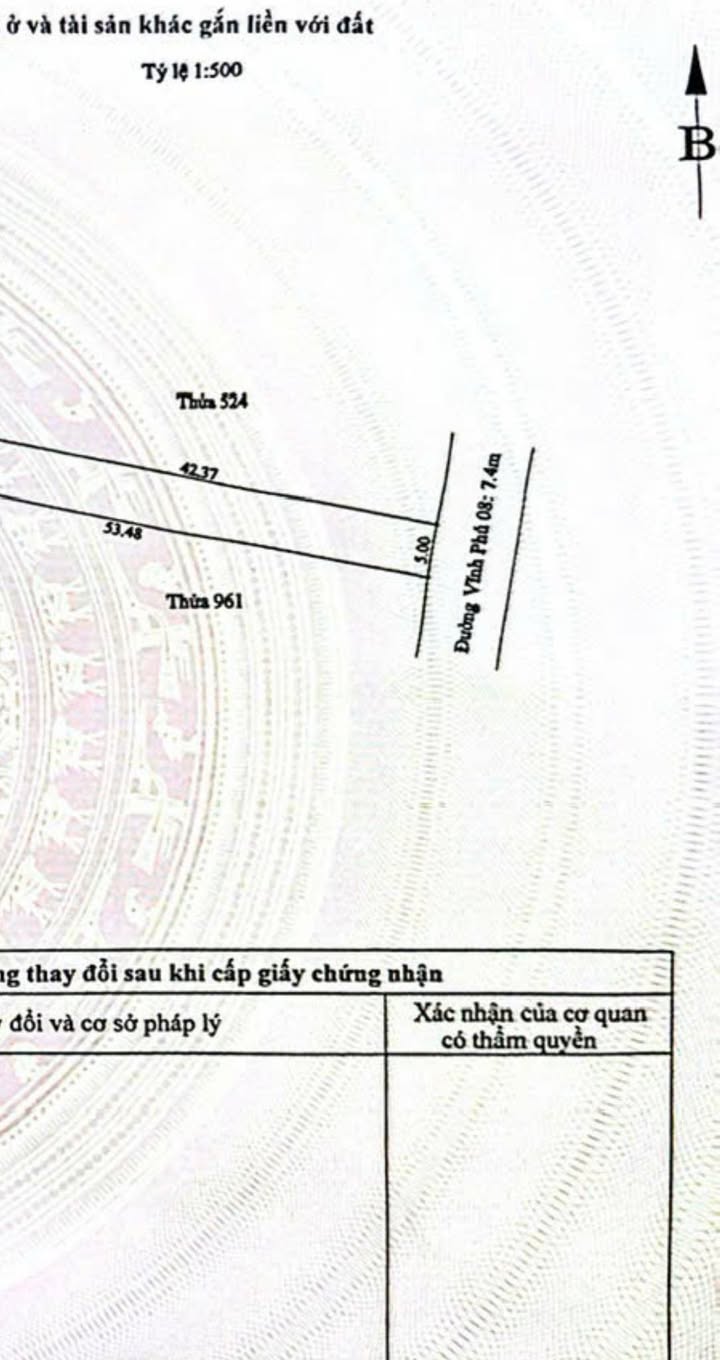 Đất nền Vĩnh Phú 8, Bình Hòa, 265m² chỉ 9.28 tỷ - Sổ đỏ riêng, xây dựng ngay!