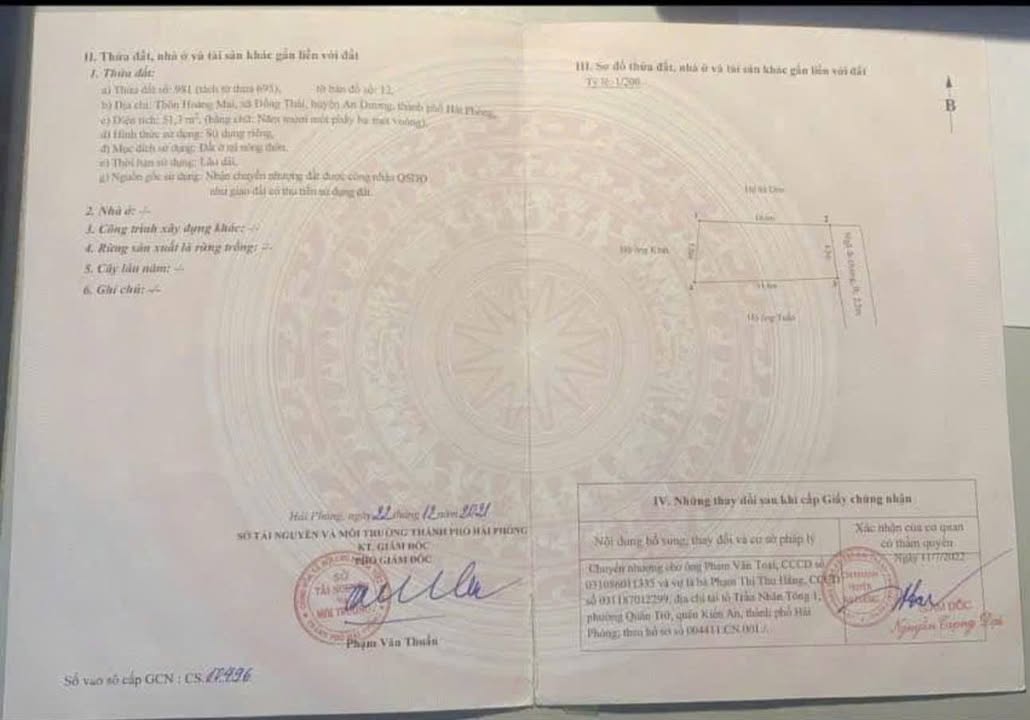 Nhà riêng Hoàng Mai 51,3m² giá 1,3 tỷ - Sổ đỏ chính chủ, kinh doanh thuận lợi!