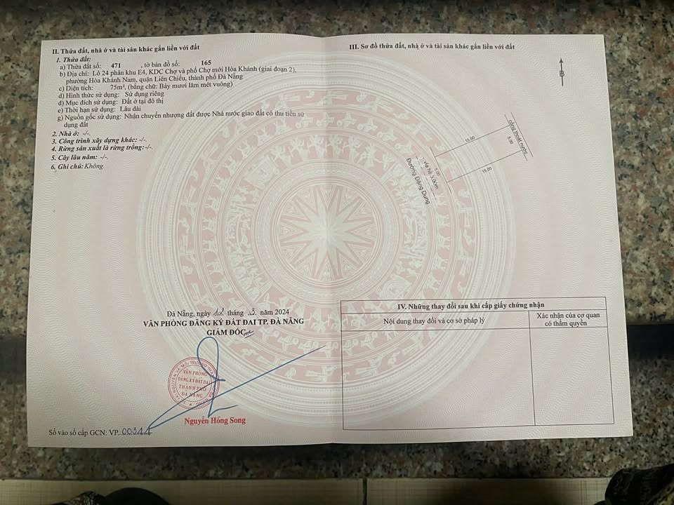 Nhà mặt tiền Đặng Dung, Hòa Khánh 75m² giá 6.25 tỷ - Cơ hội đầu tư sinh lời!
