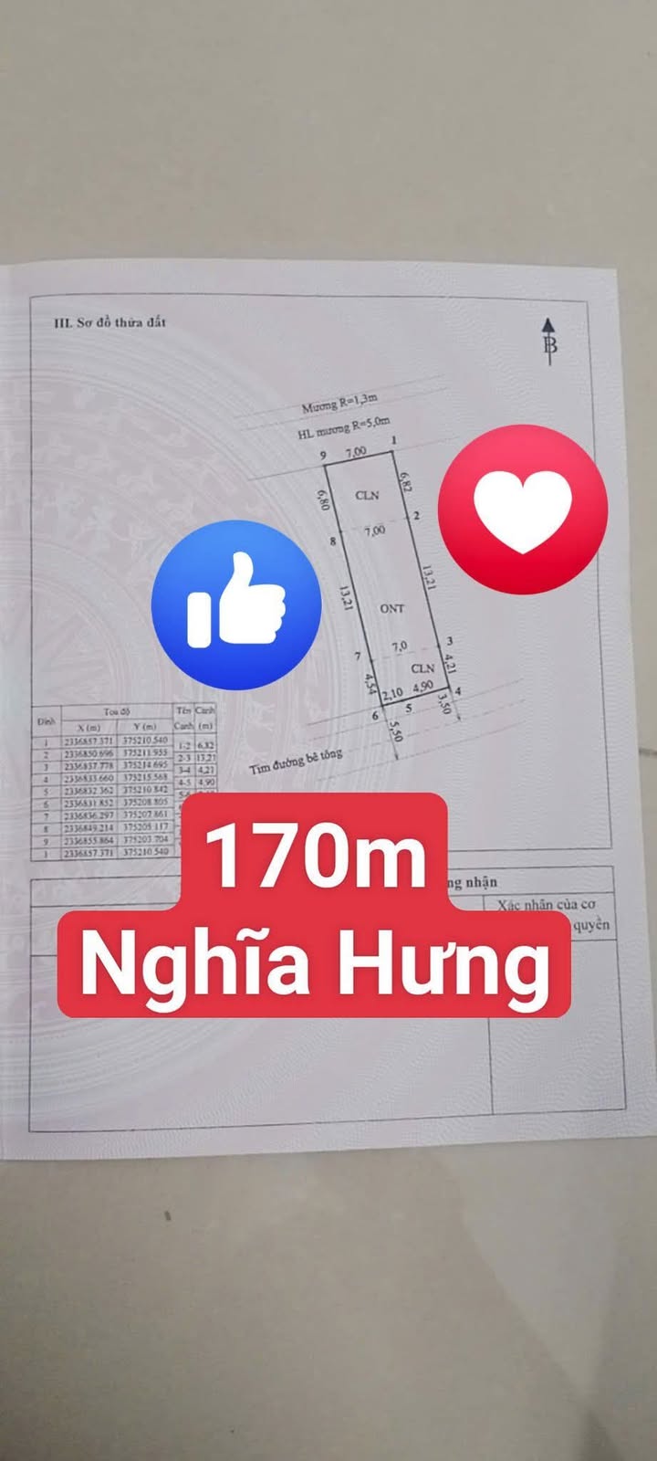 Đất nền Nghĩa Hưng, An Sinh 170m² - Sổ hồng chính chủ, ô tô vào tận nơi!