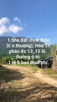 Đất nền Thôn 3, Xã Hòa Trí, Huyện Diên Khánh 1.5ha - Đối diện tiềm năng đầu tư!