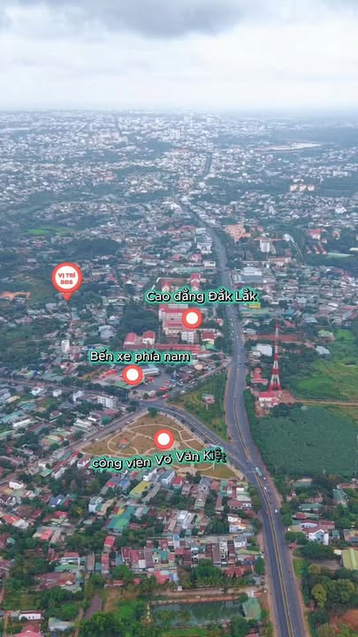 Đất thổ cư 60m² tại Buôn Ma Thuột - Giá chỉ 4.25 tỷ - Gần trường Cao Đẳng Đắk Lắk!