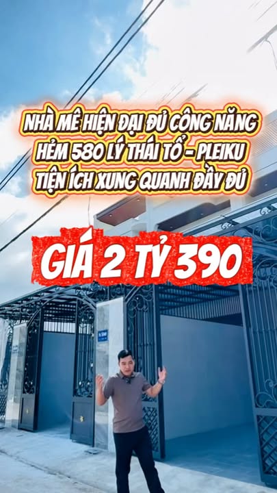 Nhà phố hiện đại hẻm 580 Lý Thái Tổ 100m² giá 2.39 tỷ - Đường vào rộng rãi, tiện ích đầy đủ!