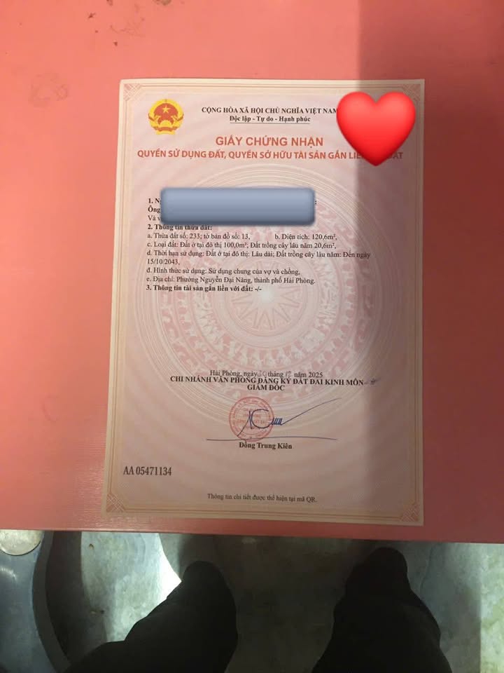 Đất nền góc Nguyễn Đại Năng 120.6m² giá 1 tỷ - Cơ hội đầu tư hấp dẫn!