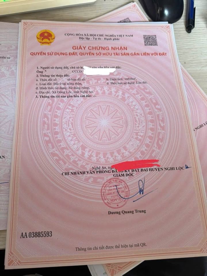 Đất Đấu Giá Nghi Trường 160m² giá 2.5 tỷ - Vị trí đắc địa gần quốc lộ 46!