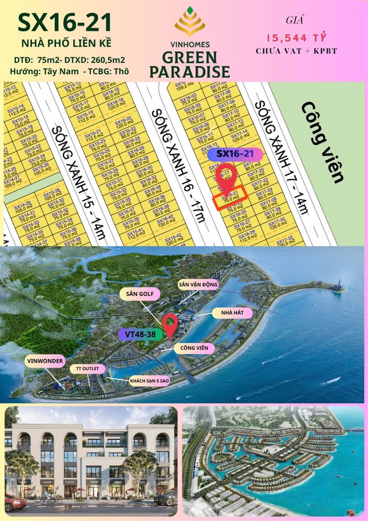 Đất nền dự án Vinhomes Cần Giờ 75m² - Đầu tư sinh lời gần sân Golf