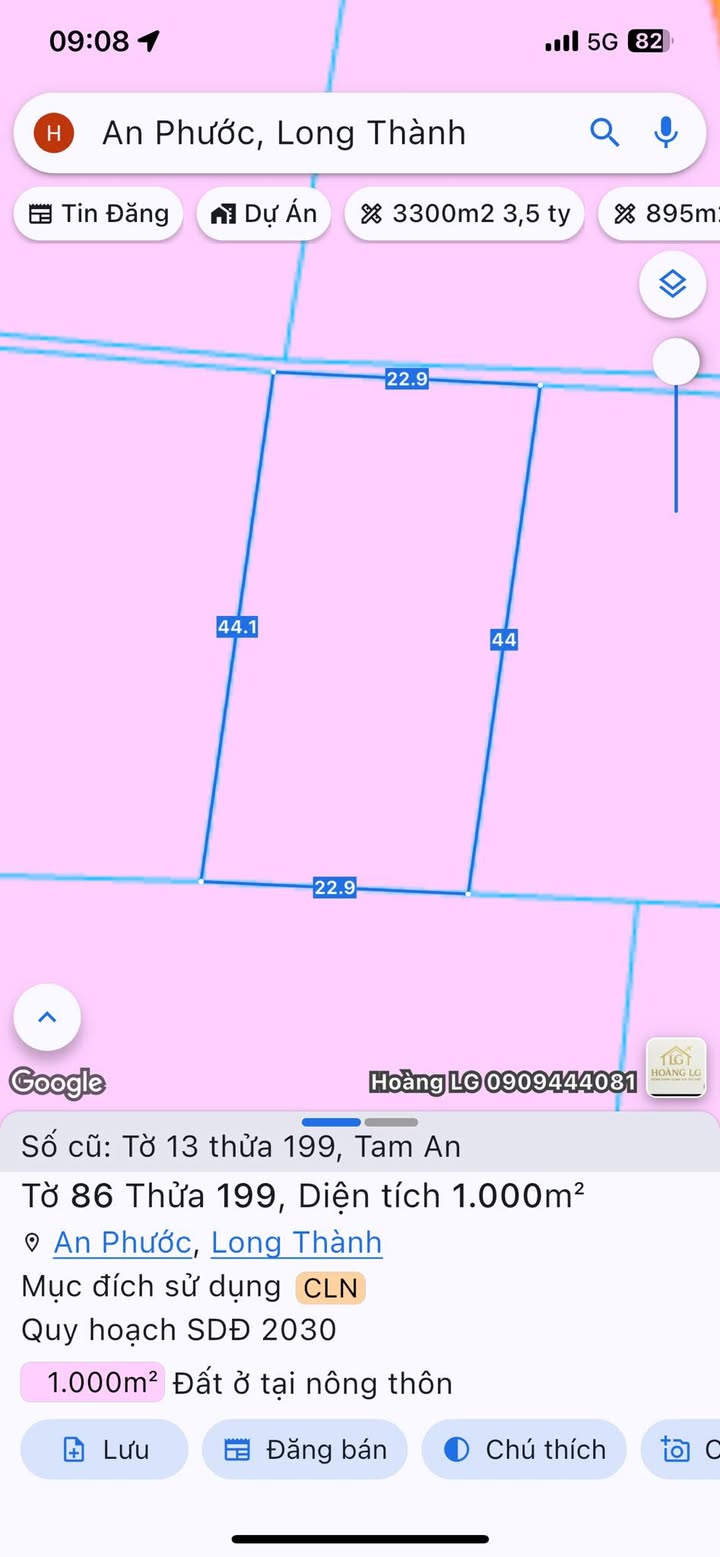 Đất vườn Măng Cụt 1000m² tại KCN Long Thành giá chỉ 3,xx tỷ - Sổ hồng riêng