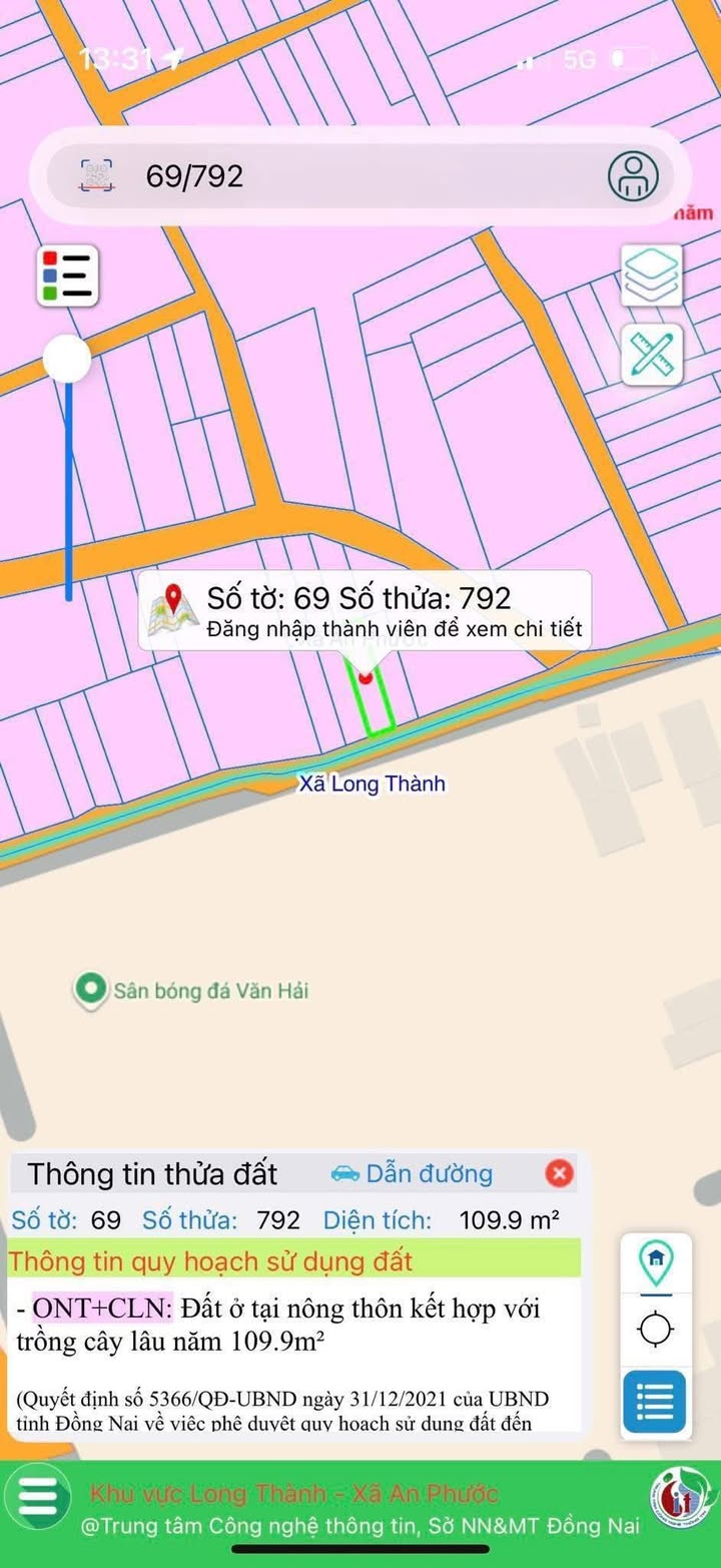 Đất thổ cư Ấp 3, Xã An Phước, 110m² giá 2.6 tỷ - Vị trí đắc địa, tiện ích đầy đủ!