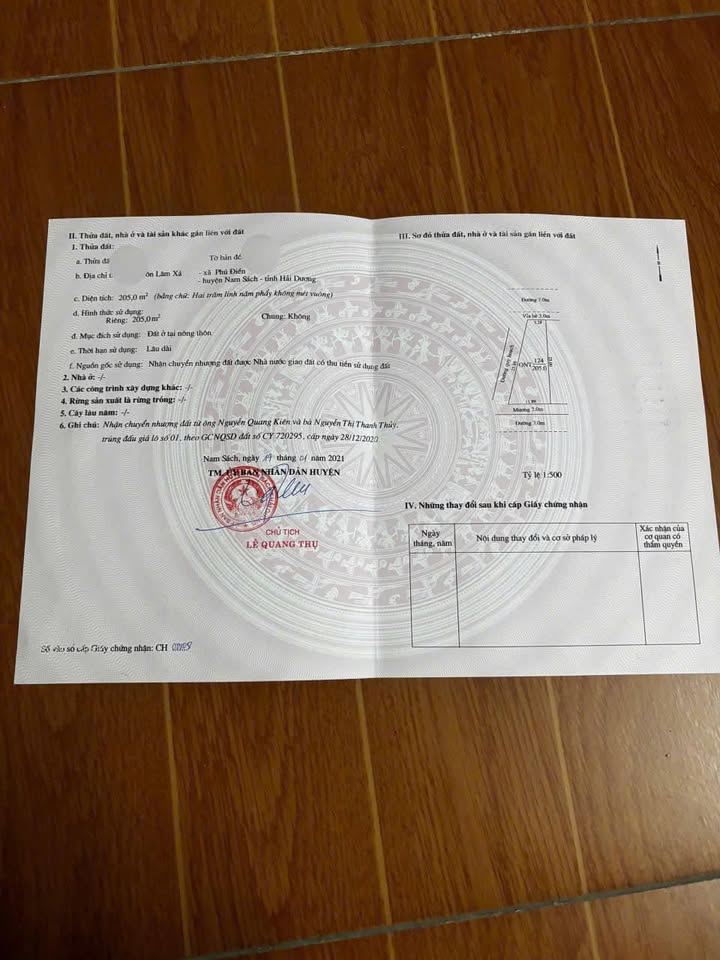 Đất Lâm Xuyên, Nam Sách 205m² giá chỉ 2 tỷ - Đầu tư sinh lời ngay!