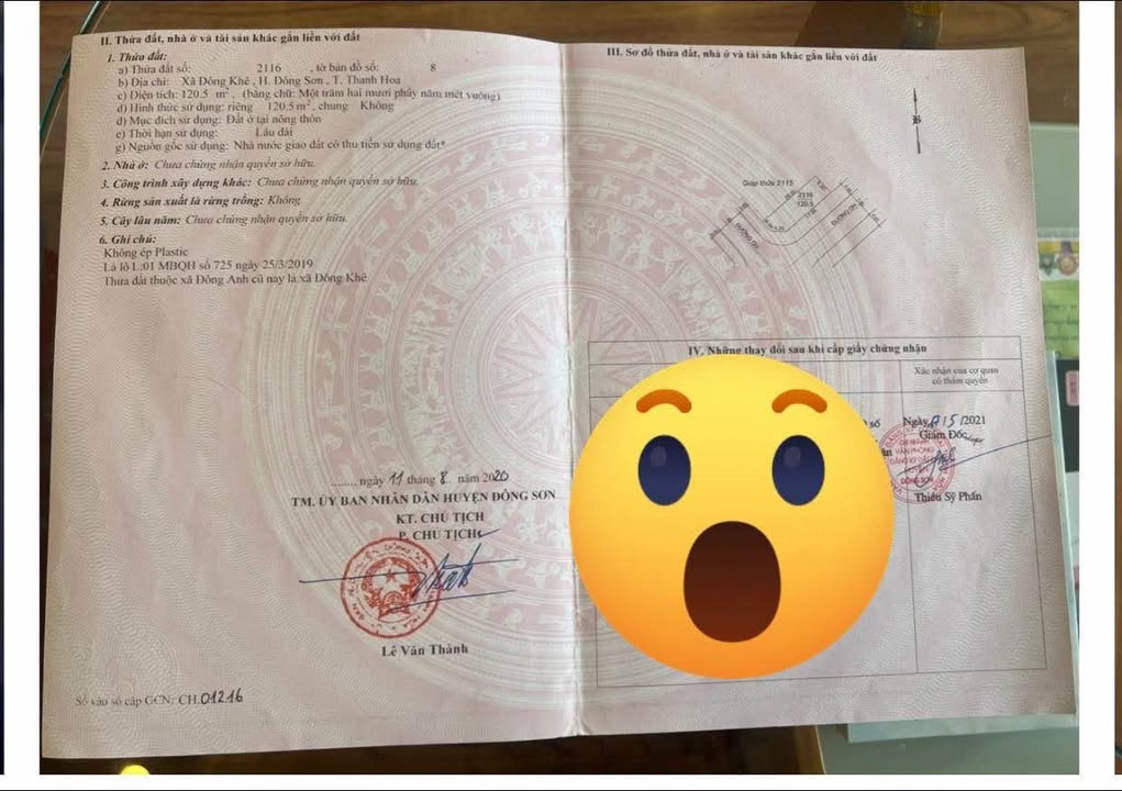 Đất nền MB 725 Đông Khê 120.5m² giá thỏa thuận - Hướng Tây Nam, cơ hội đầu tư hấp dẫn!