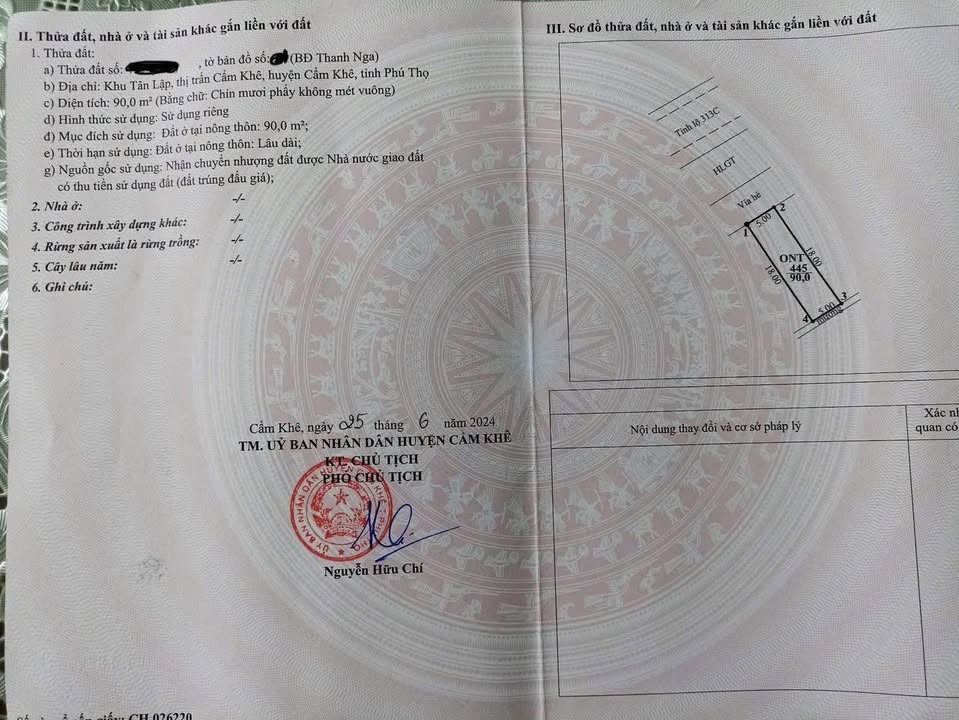 Đất nền khu Tân Lập, huyện Cẩm Khê, 90m² giá 2 tỷ - Đầu tư sinh lời ngay!