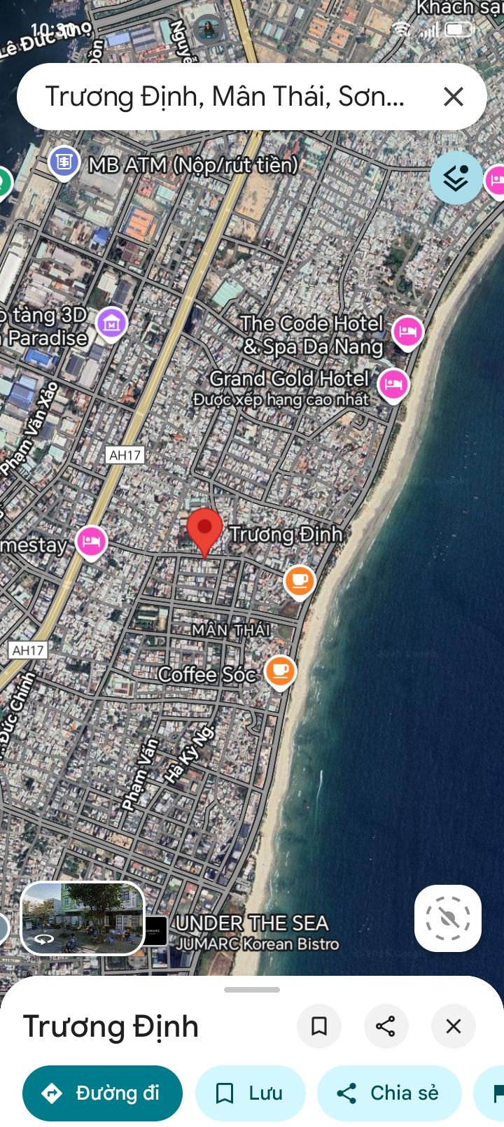 Đất mặt tiền Trương Định, Sơn Trà, Đà Nẵng 100m² giá 14 tỷ - Cơ hội đầu tư sinh lời!